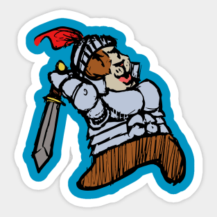 Guinea Pig Knight Sticker